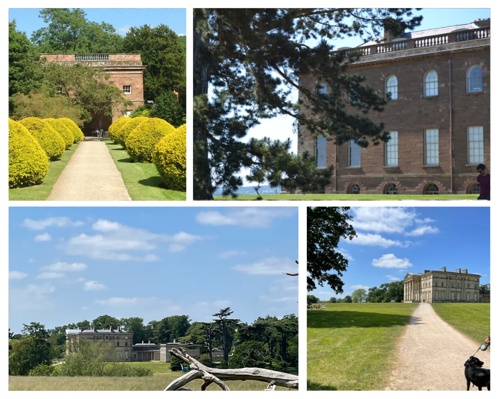 A montage of photos from Attingham Park and Berrington Hall