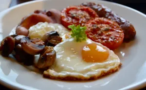 Locally sourced full English breakfast